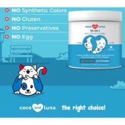 Coco And Luna Multivitamin 10-In-1 Salmon Flavor Powder Dog & Cat Supplement, 4-oz Jar 11 Coco And Luna Multivitamin 10-In-1 Salmon Flavor Powder Dog & Cat Supplement, 4-oz Jar -Pet Wellness 253113 PT4. AC SS1800 V1649458639