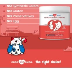 Coco And Luna Urinary Tract Support Cranberry Salmon Flavor Powder Dog & Cat Supplement, 4-oz Jar 11 Coco And Luna Urinary Tract Support Cranberry Salmon Flavor Powder Dog & Cat Supplement, 4-oz Jar -Pet Wellness 253115 PT4. AC SS1800 V1657656389