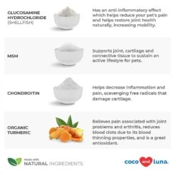 Coco And Luna Hip & Joint Support Salmon Flavor Powder Dog & Cat Supplement, 4-oz Jar -Pet Wellness 253119 PT3. AC SS1800 V1650295590