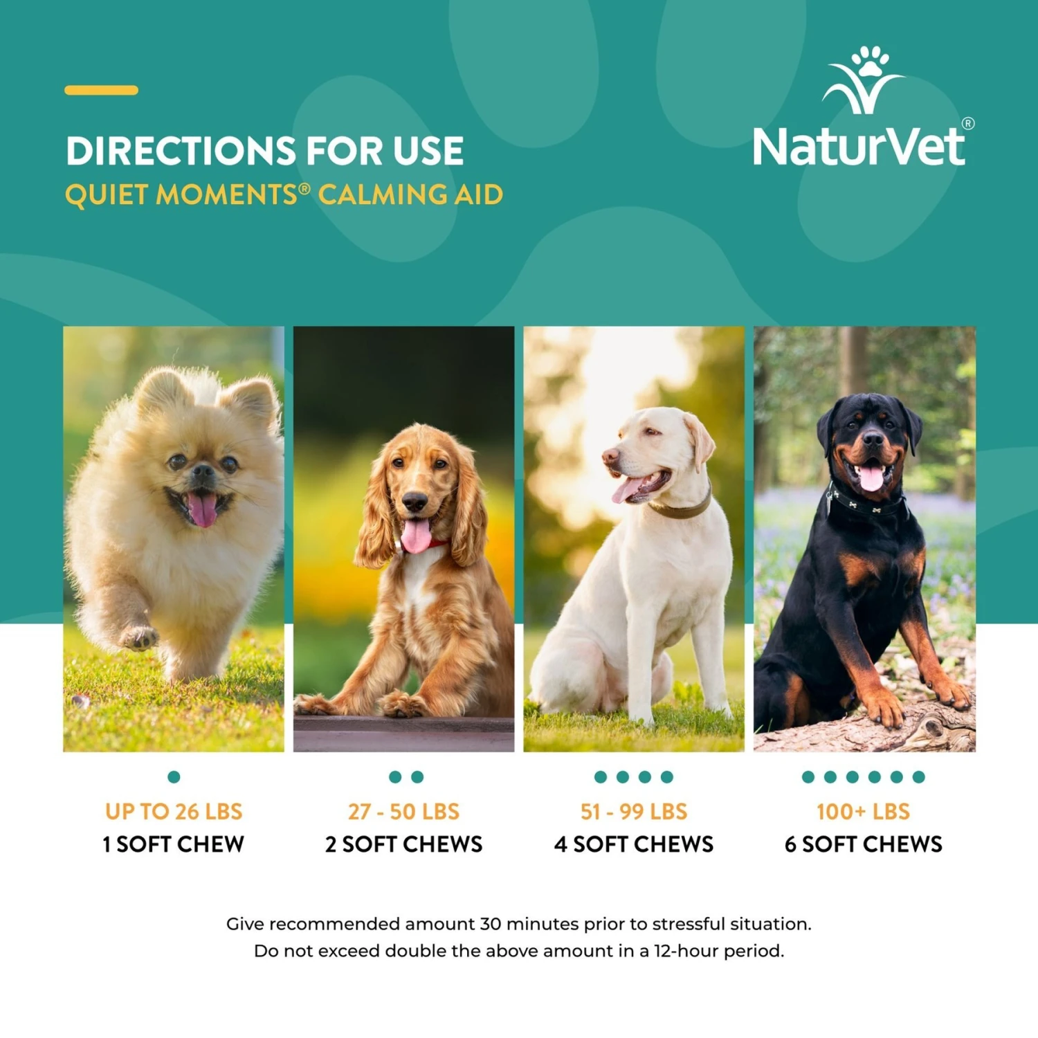 NaturVet Quiet Moments Plus Melatonin Soft Chews Calming Supplement For Dogs 5 NaturVet Quiet Moments Plus Melatonin Soft Chews Calming Supplement For Dogs - Image 5