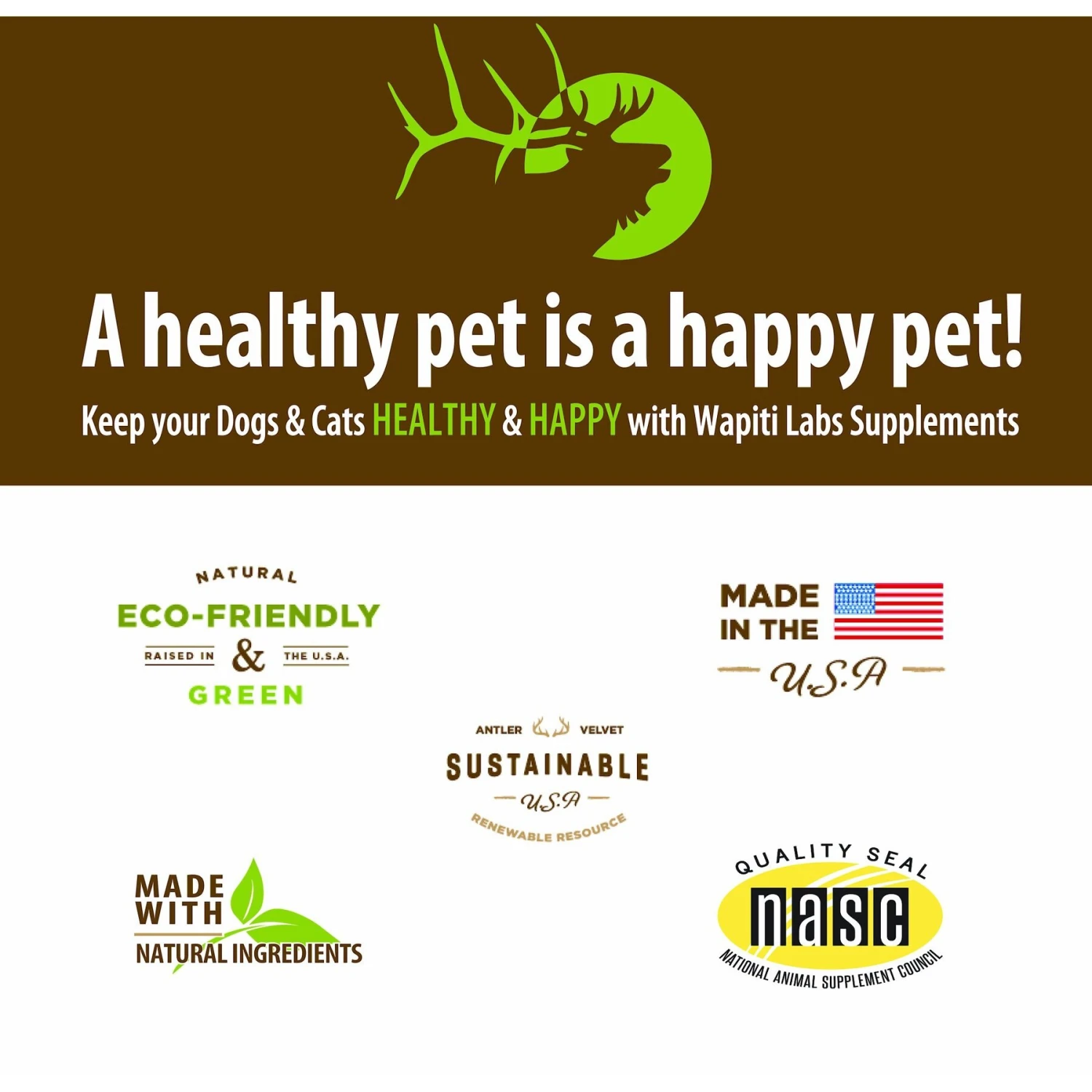 Wapiti Labs Senior Mobility Elk Velvet Antler Tablets Dog Supplement, 60 Count 7 Wapiti Labs Senior Mobility Elk Velvet Antler Tablets Dog Supplement, 60 Count - Image 7