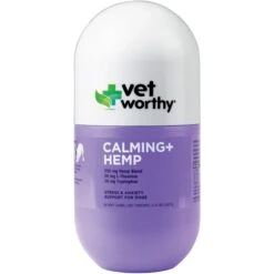 Vet Worthy Calming + Hemp Soft Chews Dog Supplement, 30 Count