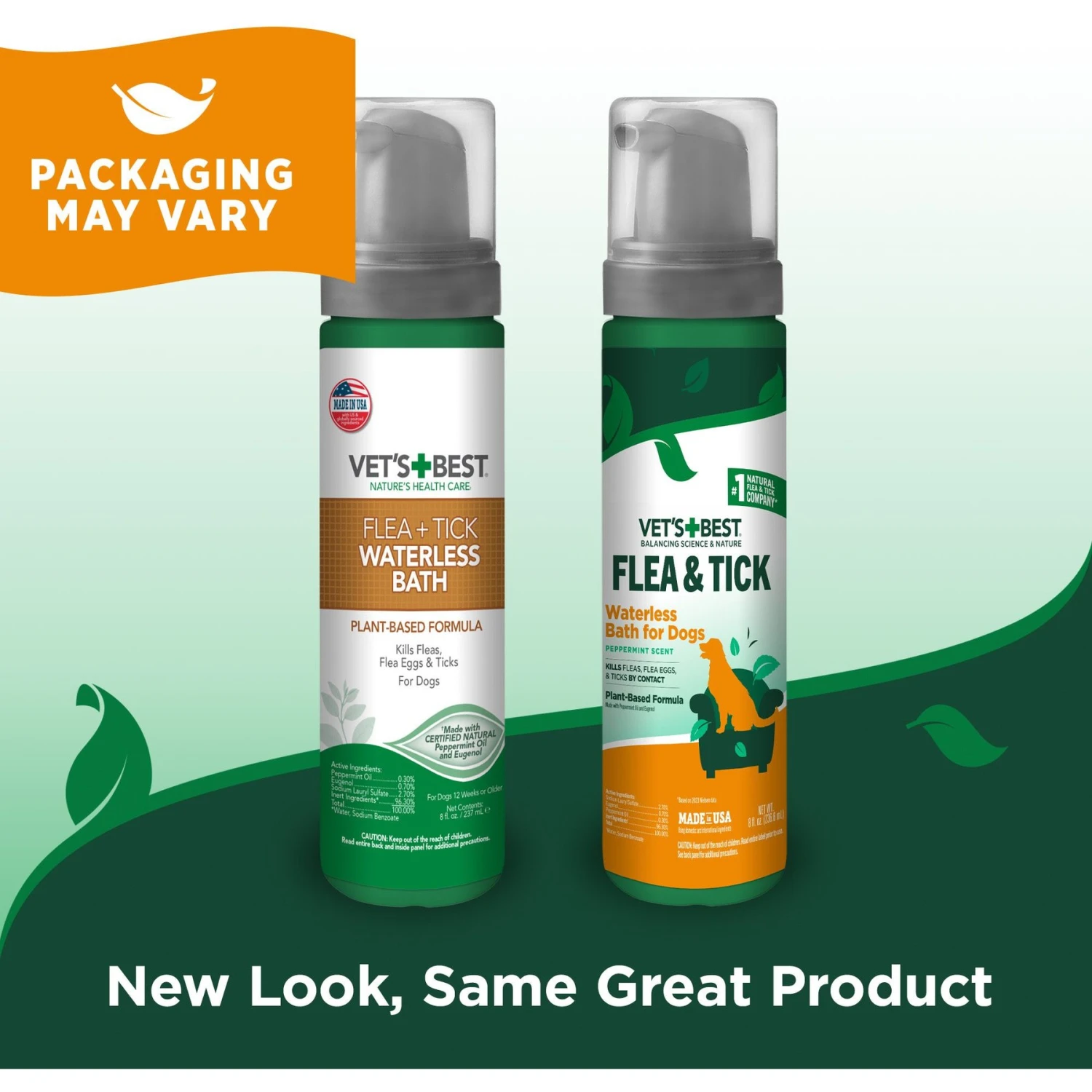 Vet's Best Flea & Tick Prevention Waterless Bath Dog Shampoo, 8-oz Bottle 3 Vet's Best Flea & Tick Prevention Waterless Bath Dog Shampoo, 8-oz Bottle - Image 3