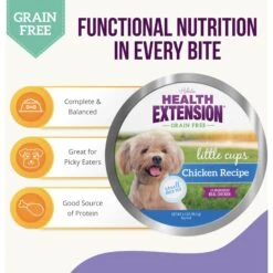 Health Extension Little Cups Chicken & Turkey Recipe Variety Pack Small Breed Grain-Free Wet Puppy Food -Pet Wellness 259013 PT4. AC SS1800 V1607125634