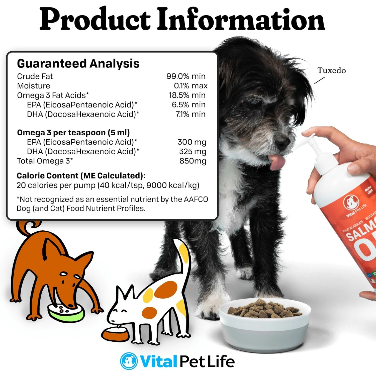 Vital Pet Life Salmon Oil Skin & Coat Health Liquid Cat & Dog Supplement 8 Vital Pet Life Salmon Oil Skin & Coat Health Liquid Cat & Dog Supplement - Image 8