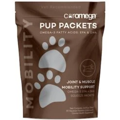 Coromega Pup Packs Joint & Muscle Mobility Support Dog Supplement, 30 Count