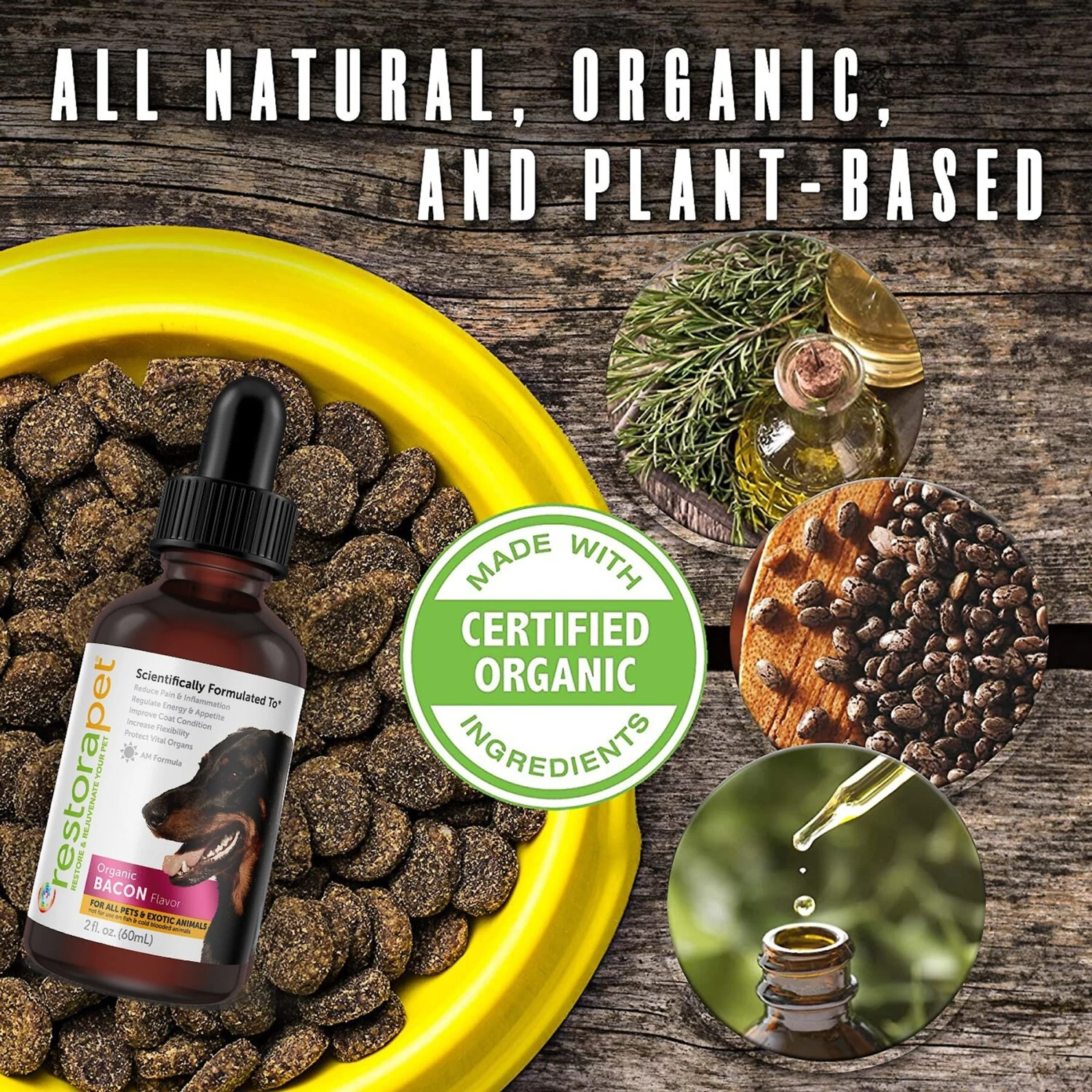 RestoraPet Daily Supplement Organic Bacon Flavor Dog & Cat Supplement 3 RestoraPet Daily Supplement Organic Bacon Flavor Dog & Cat Supplement - Image 3