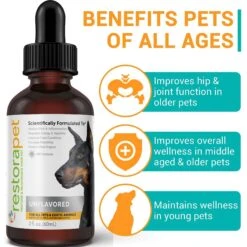 RestoraPet Daily Supplement Unflavored Dog & Cat Supplement, 2-oz Bottle 11 RestoraPet Daily Supplement Unflavored Dog & Cat Supplement, 2-oz Bottle -Pet Wellness 259492 PT3. AC SS1800 V1606183309