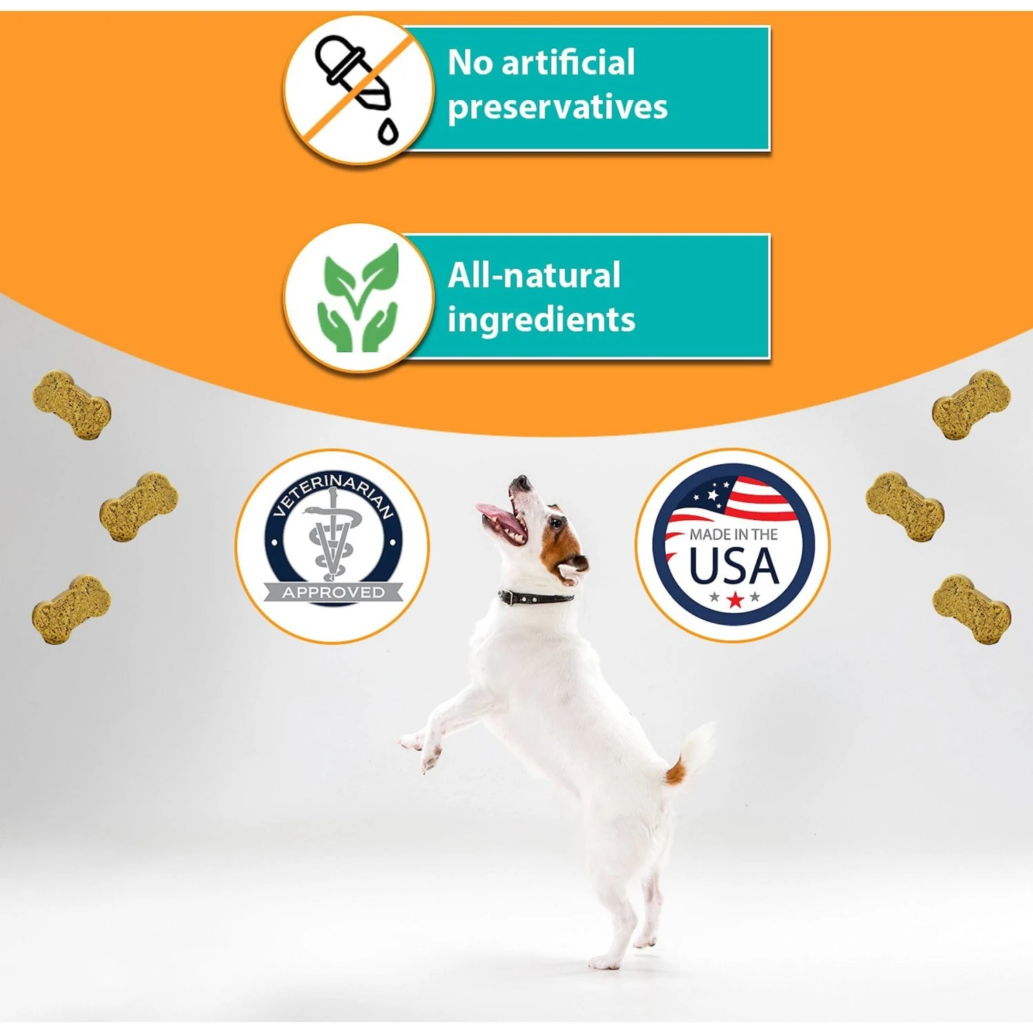 RestoraPet Allergy, Itch & Immune Support Soft Chews Dog Supplement, 60 Count 3 RestoraPet Allergy, Itch & Immune Support Soft Chews Dog Supplement, 60 Count - Image 3