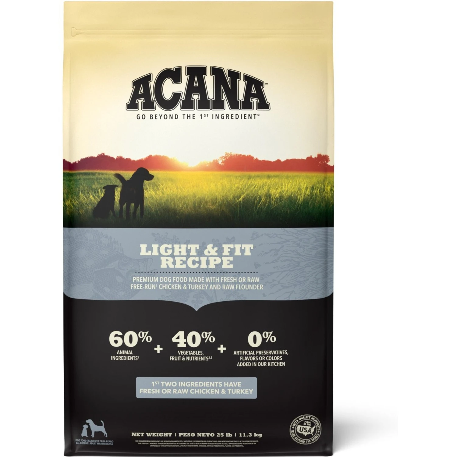 ACANA Light & Fit Recipe Grain-Free Adult Dry Dog Food 1 ACANA Light & Fit Recipe Grain-Free Adult Dry Dog Food