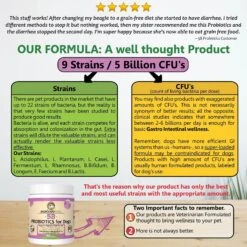 Makondo Pets 5B Digestive Health Probiotic Dog Supplement, 3.17-oz Jar -Pet Wellness 262733 PT6. AC SS1800 V1617406955