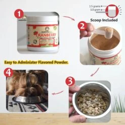 Makondo Pets Cranberry Urinary Tract Support Dog Supplement, 3.53-oz Jar -Pet Wellness 262735 PT3. AC SS1800 V1617408996