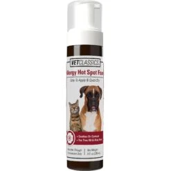 VetClassics Allergy Hot Spot Dog & Cat Foam, 8-oz Bottle