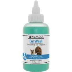 VetClassics Tea Tree Oil Dog & Cat Ear Wash, 4-oz Bottle