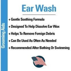 VetClassics Tea Tree Oil Dog & Cat Ear Wash, 4-oz Bottle -Pet Wellness 262758 PT5. AC SS1800 V1614357696