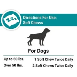 VetClassics Anxiety & Stress Calming Support Soft Chews Dog Supplement, 120 Count -Pet Wellness 262770 PT7. AC SS1800 V1614358022