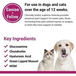 VetClassics ArthriEase GOLD Hip & Joint Support Dog & Cat Supplement, 120 Count -Pet Wellness 262772 PT6. AC SS1800 V1614359249