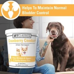 VetClassics Cranberry Comfort Urinary Tract Support Dog & Cat Supplement -Pet Wellness 262778 PT4. AC SS1800 V1614358581
