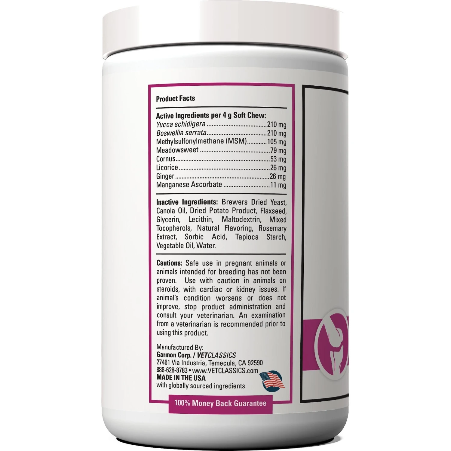 VetClassics Pain Plus Extra Strength Soft Chews Dog Supplement, 120 Count 3 VetClassics Pain Plus Extra Strength Soft Chews Dog Supplement, 120 Count - Image 3