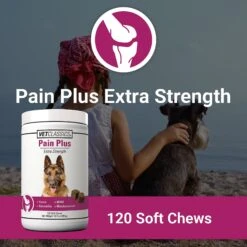 VetClassics Pain Plus Extra Strength Soft Chews Dog Supplement, 120 Count 11 VetClassics Pain Plus Extra Strength Soft Chews Dog Supplement, 120 Count -Pet Wellness 262791 PT3. AC SS1800 V1614357397