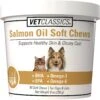 VetClassics Salmon Oil Soft Chews Dog & Cat Supplement, 90 Count