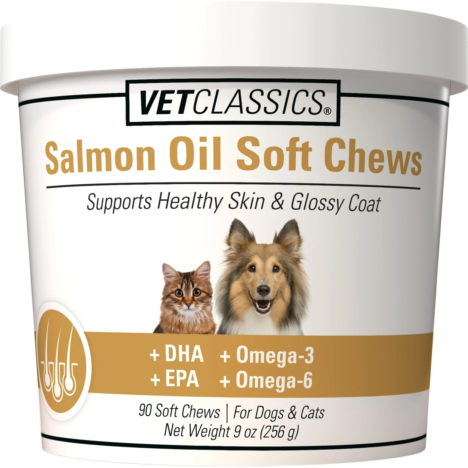 VetClassics Salmon Oil Soft Chews Dog & Cat Supplement, 90 Count 1 VetClassics Salmon Oil Soft Chews Dog & Cat Supplement, 90 Count