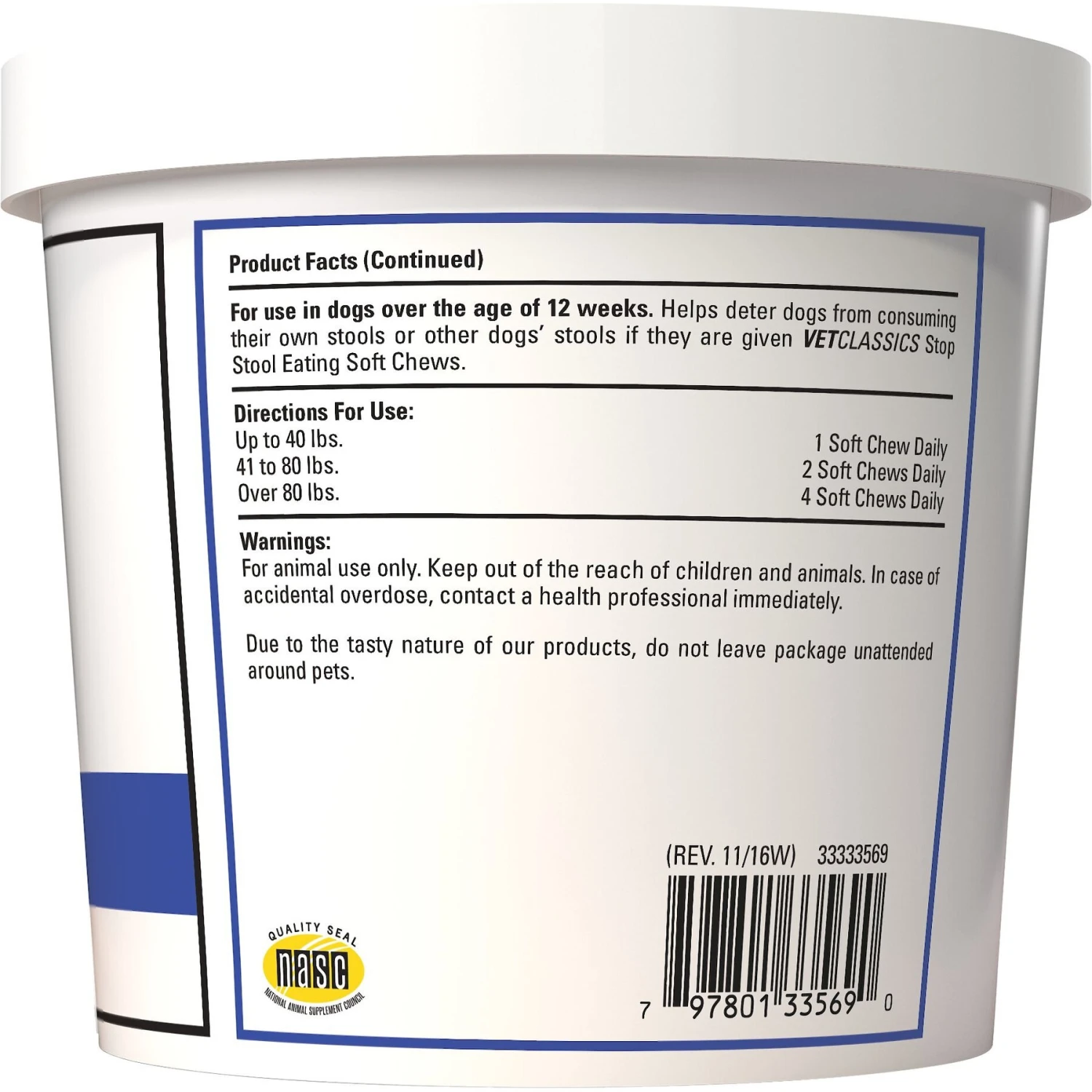 VetClassics Stop Stool Eating Soft Chews Dog Supplement 2 VetClassics Stop Stool Eating Soft Chews Dog Supplement - Image 2