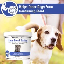 VetClassics Stop Stool Eating Soft Chews Dog Supplement 12 VetClassics Stop Stool Eating Soft Chews Dog Supplement -Pet Wellness 262797 PT4. AC SS1800 V1614352605