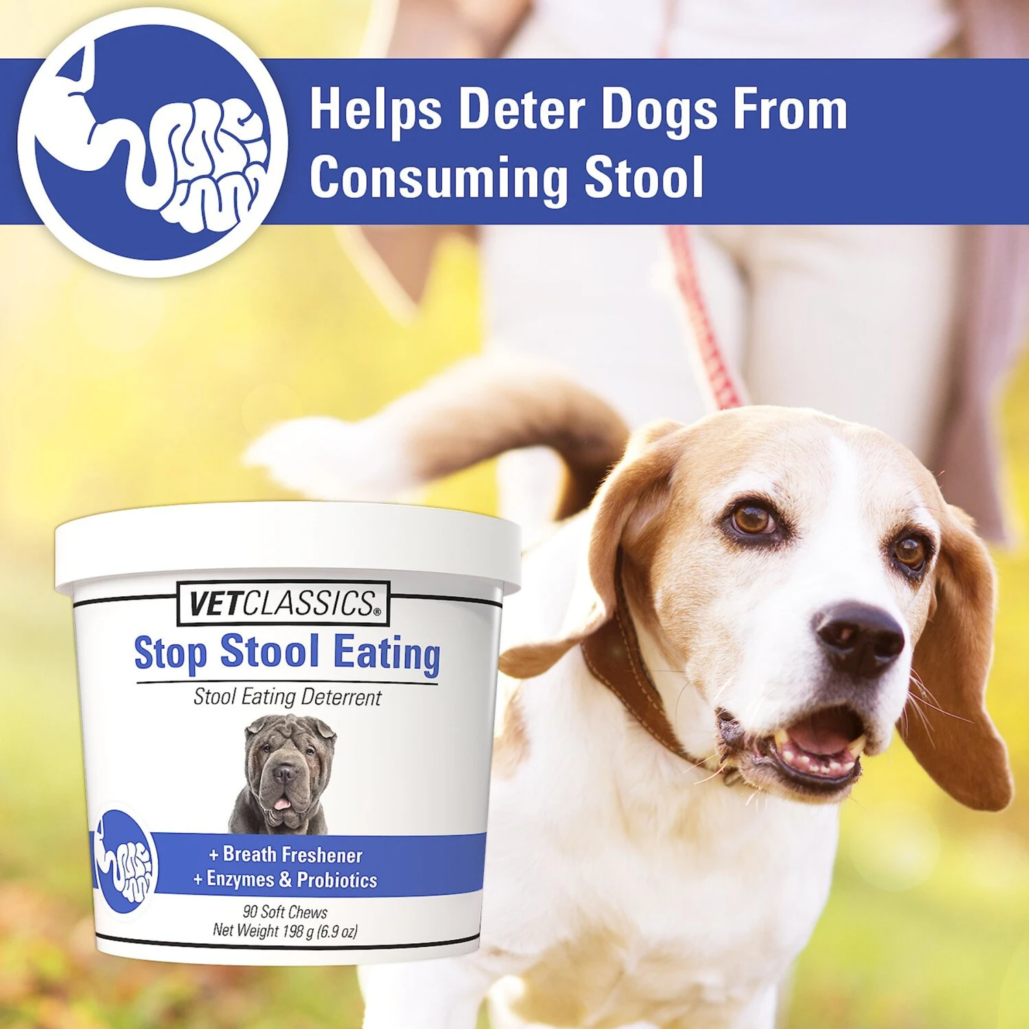 VetClassics Stop Stool Eating Soft Chews Dog Supplement 5 VetClassics Stop Stool Eating Soft Chews Dog Supplement - Image 5
