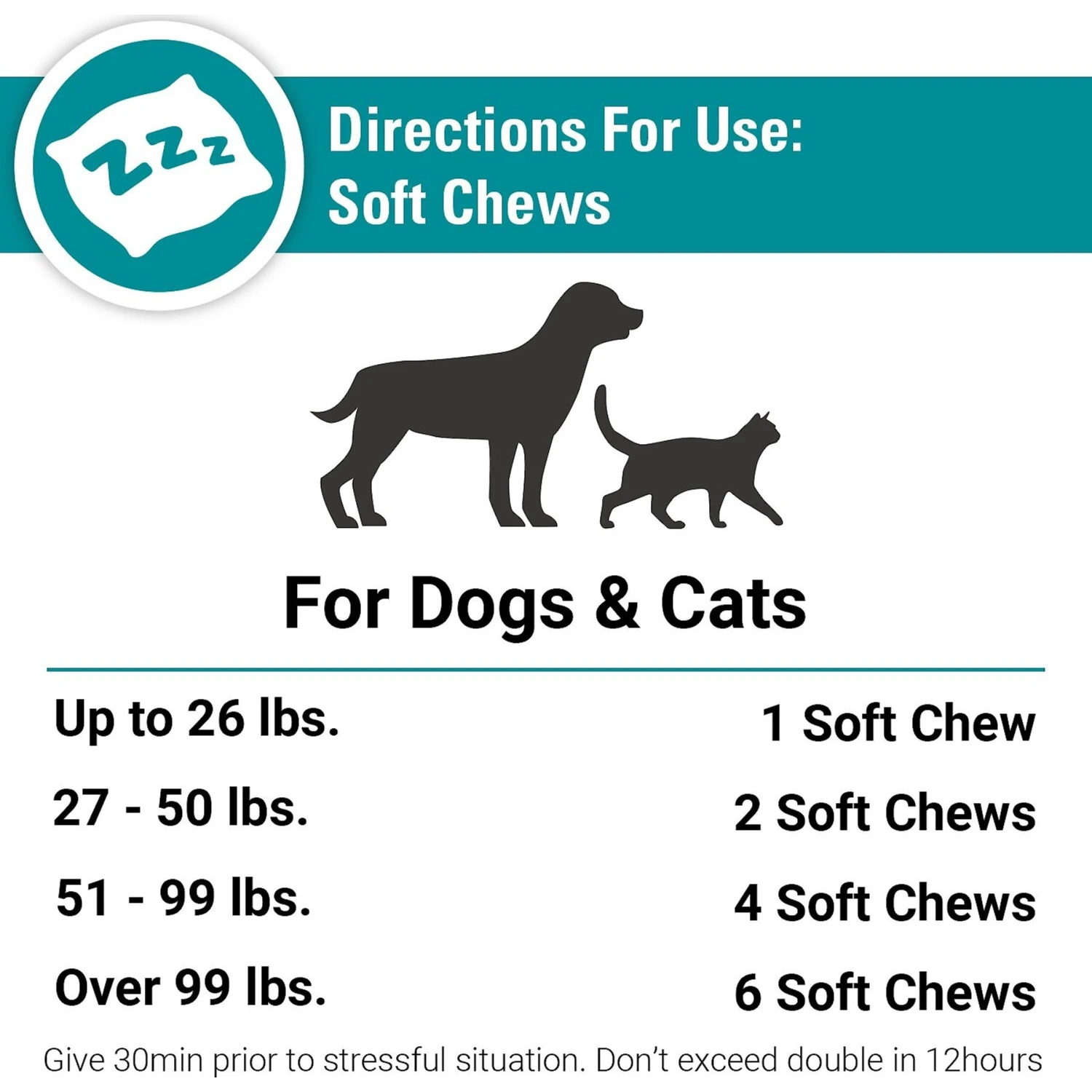 VetClassics Stress Away Calming Aid Soft Chews Dog & Cat Supplement, 65 Count 8 VetClassics Stress Away Calming Aid Soft Chews Dog & Cat Supplement, 65 Count - Image 8