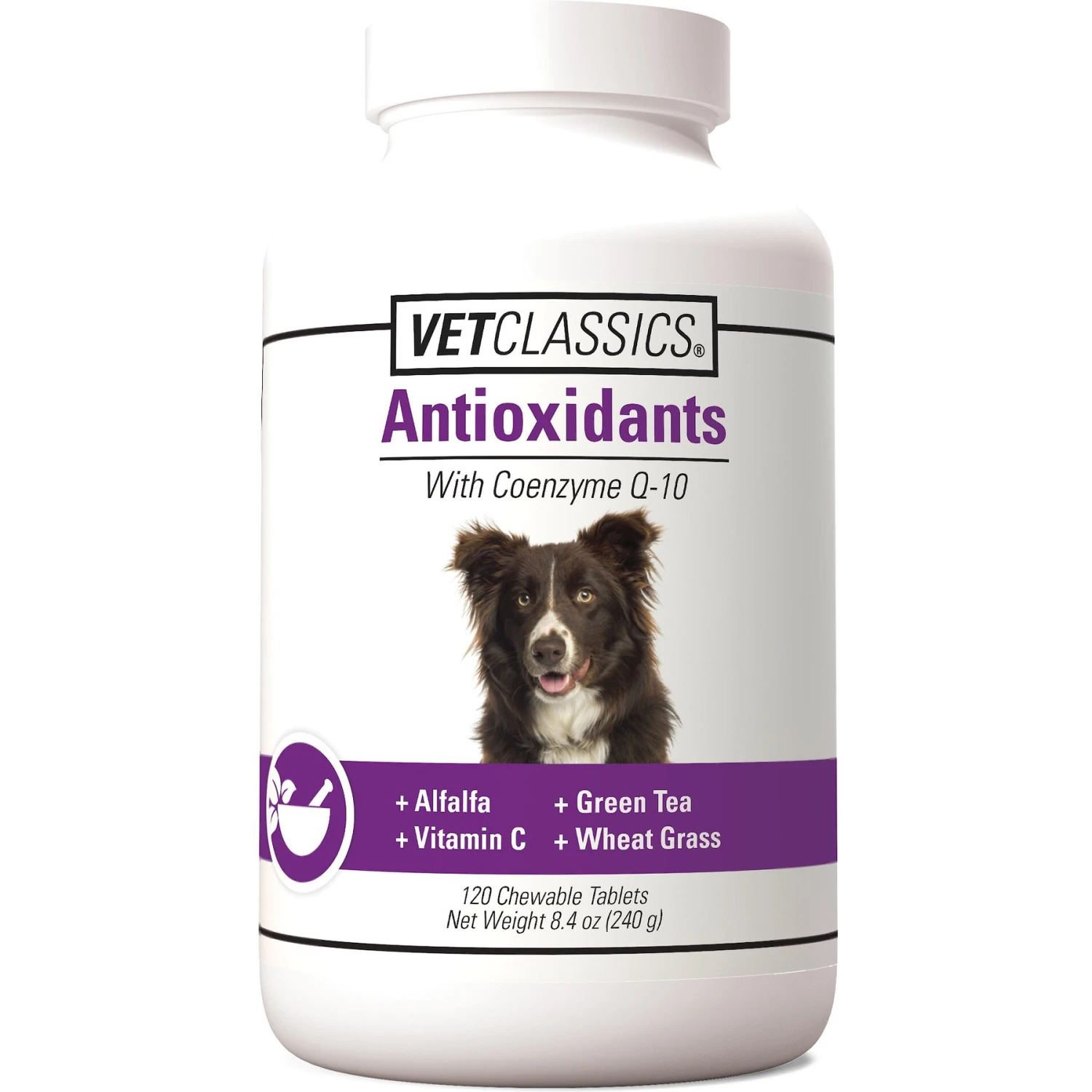 VetClassics Antioxidants With Coenzyme Q-10 Chewable Tablets Dog Supplement, 120 Count 1 VetClassics Antioxidants With Coenzyme Q-10 Chewable Tablets Dog Supplement, 120 Count