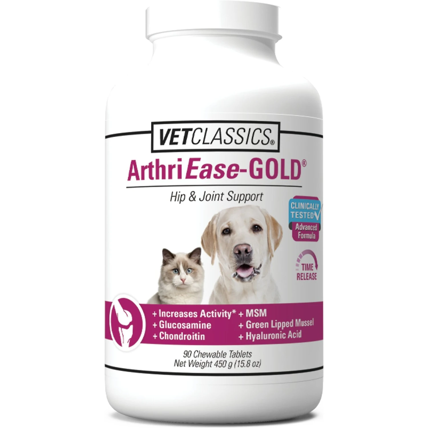 VetClassics ArthriEase-GOLD Hip & Joint & Support Chewable Tablets Dog & Cat Supplement 1 VetClassics ArthriEase-GOLD Hip & Joint & Support Chewable Tablets Dog & Cat Supplement