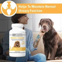 VetClassics Bladder Support Urinary Tract & Incontinence Support Chewable Tablets Dog Supplement, 60 Count -Pet Wellness 262809 PT4. AC SS1800 V1614353199