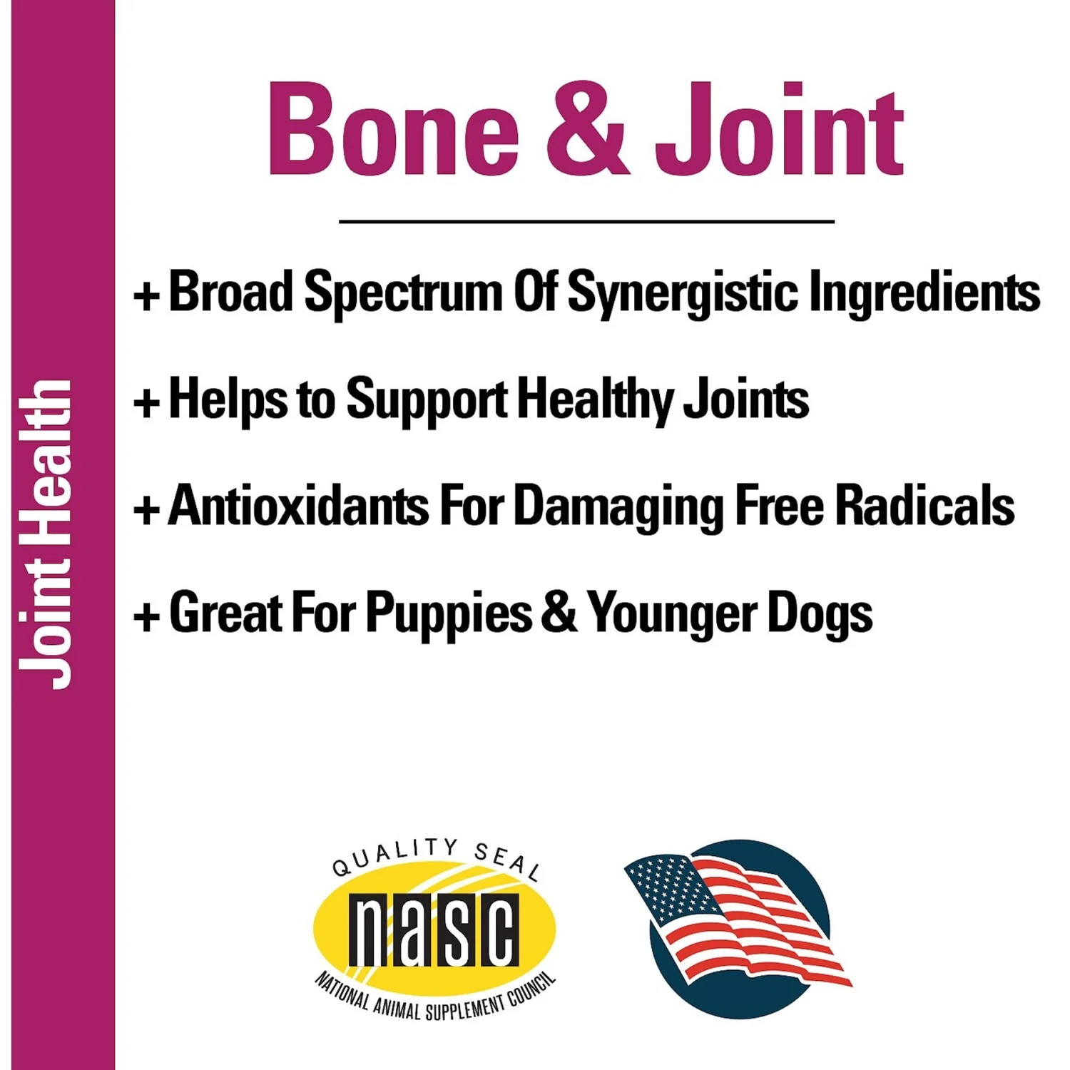 VetClassics Bone & Joint Maintenance Chewable Tablets Dog Supplement, 120 Count 6 VetClassics Bone & Joint Maintenance Chewable Tablets Dog Supplement, 120 Count - Image 6