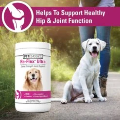VetClassics Re-Flex Ultra Extra Strength Joint Support Chewable Tablets Dog Supplement, 120 Count 12 VetClassics Re-Flex Ultra Extra Strength Joint Support Chewable Tablets Dog Supplement, 120 Count -Pet Wellness 262827 PT4. AC SS1800 V1614358619