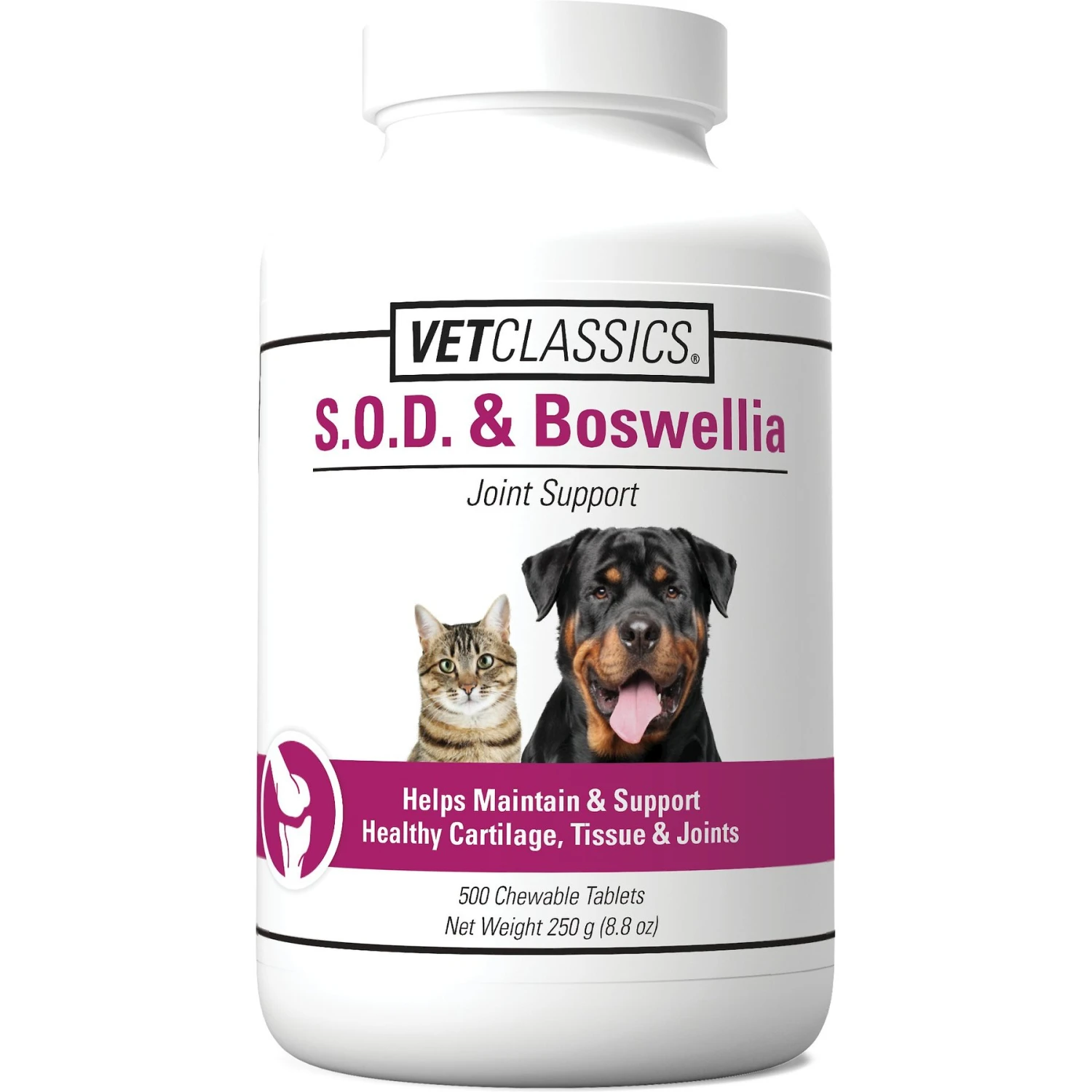 VetClassics S.O.D. & Boswellia Joint Support Chewable Tablets Dog & Cat Supplement 1 VetClassics S.O.D. & Boswellia Joint Support Chewable Tablets Dog & Cat Supplement