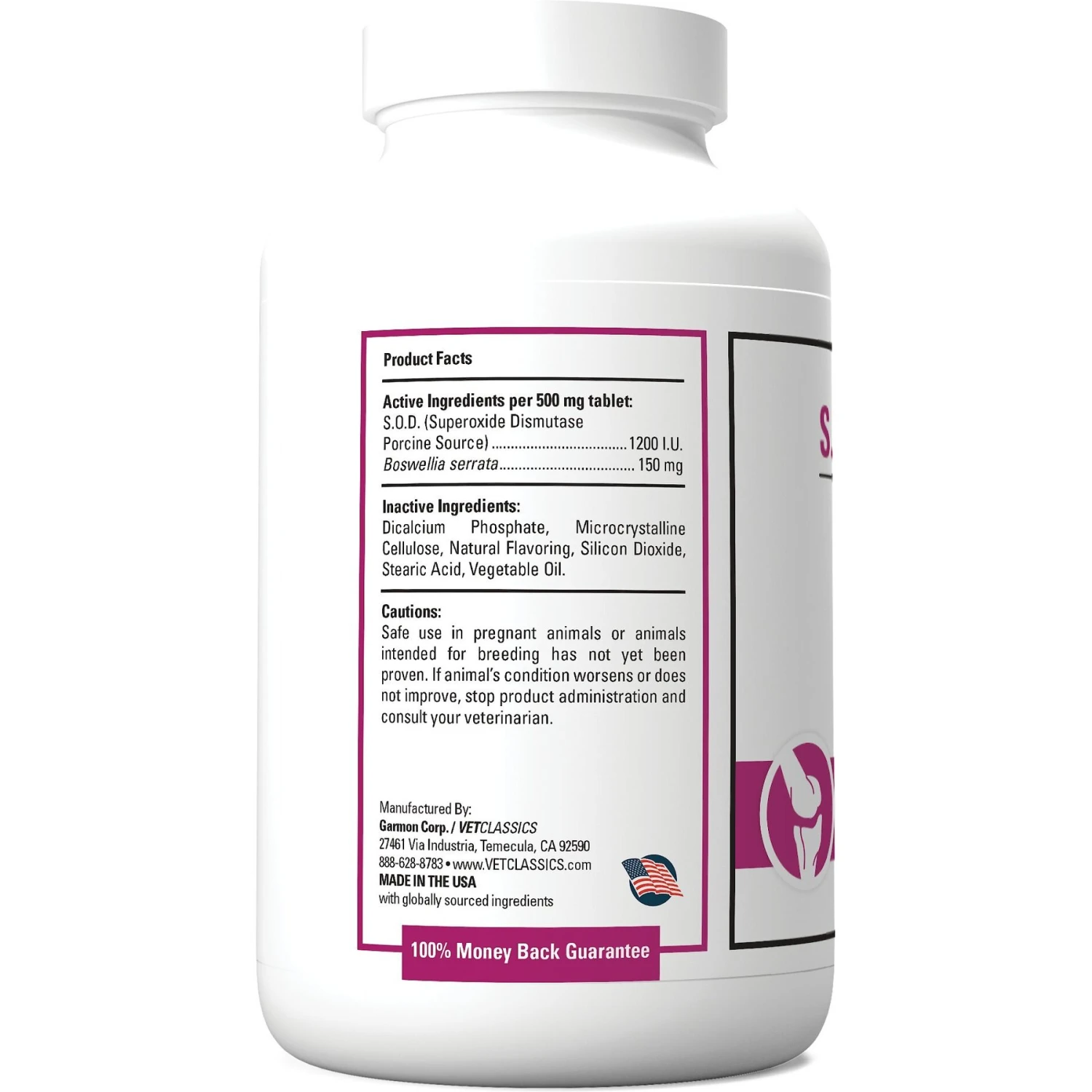 VetClassics S.O.D. & Boswellia Joint Support Chewable Tablets Dog & Cat Supplement 3 VetClassics S.O.D. & Boswellia Joint Support Chewable Tablets Dog & Cat Supplement - Image 3