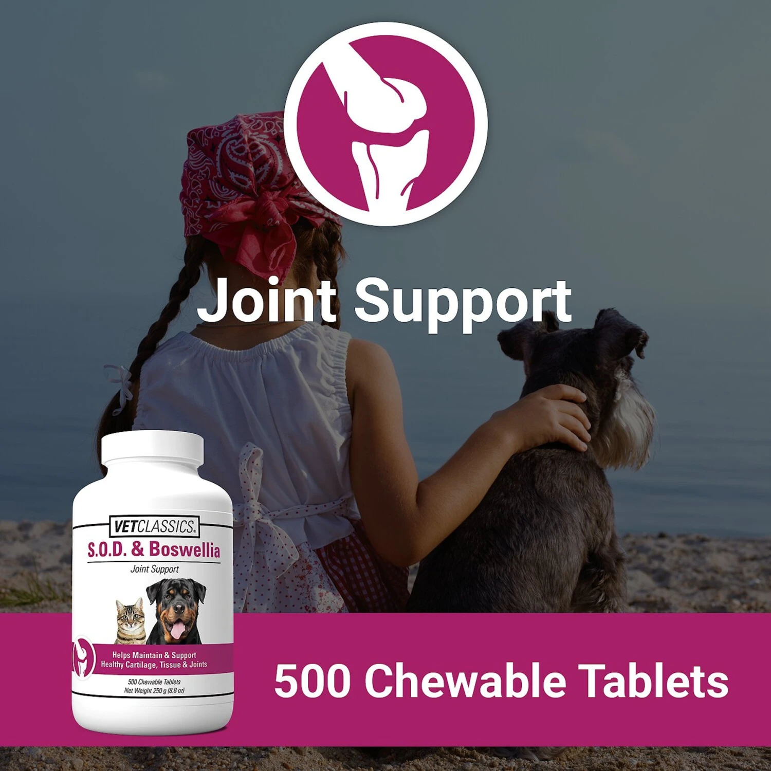 VetClassics S.O.D. & Boswellia Joint Support Chewable Tablets Dog & Cat Supplement 4 VetClassics S.O.D. & Boswellia Joint Support Chewable Tablets Dog & Cat Supplement - Image 4