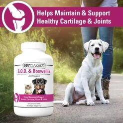 VetClassics S.O.D. & Boswellia Joint Support Chewable Tablets Dog & Cat Supplement 12 VetClassics S.O.D. & Boswellia Joint Support Chewable Tablets Dog & Cat Supplement -Pet Wellness 262830 PT4. AC SS1800 V1614358021