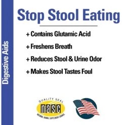 VetClassics Stop Stool Eating Deterrent Chewable Tablets Dog Supplement, 60 Count 11 VetClassics Stop Stool Eating Deterrent Chewable Tablets Dog Supplement, 60 Count -Pet Wellness 262832 PT5. AC SS1800 V1614359216