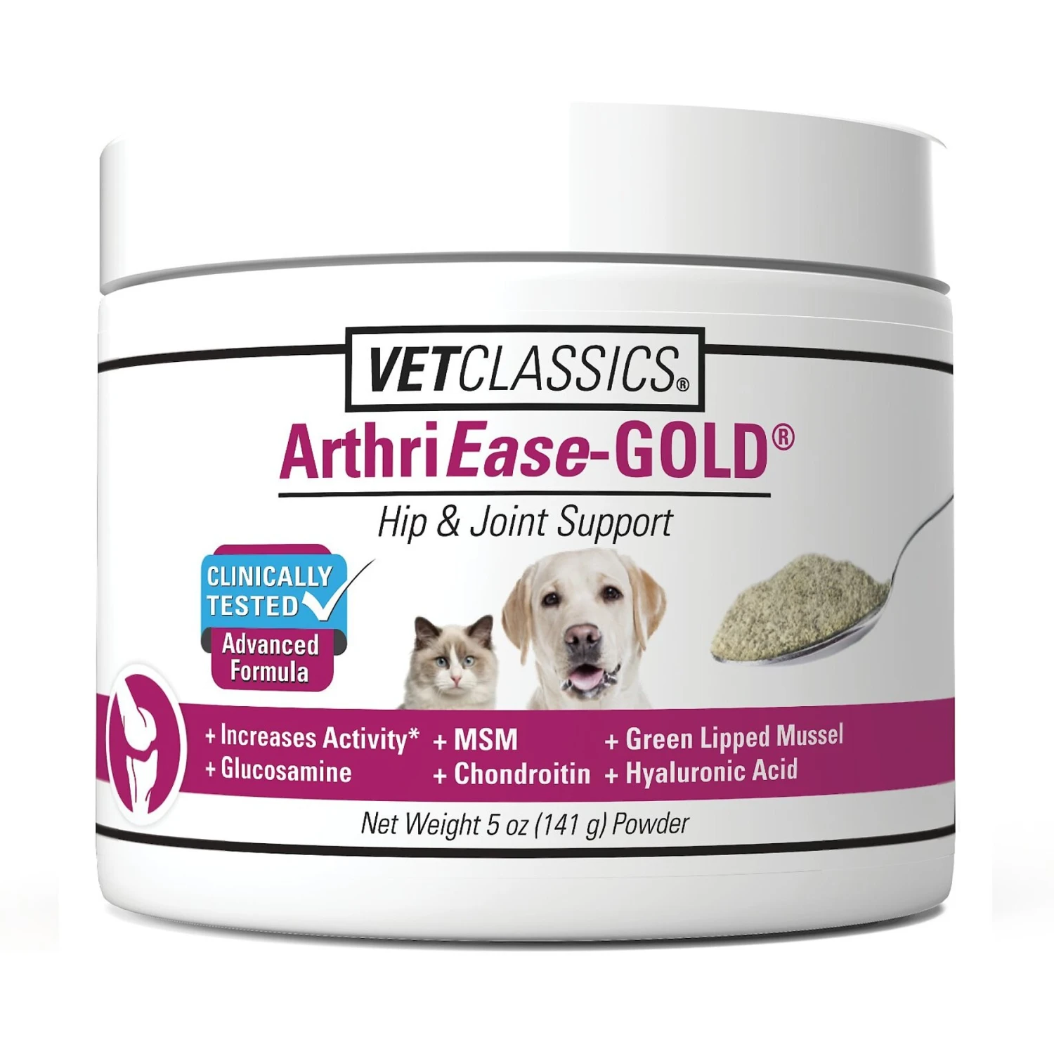 VetClassics ArthriEase-GOLD Hip & Joint Support Powder Dog & Cat Supplement 1 VetClassics ArthriEase-GOLD Hip & Joint Support Powder Dog & Cat Supplement