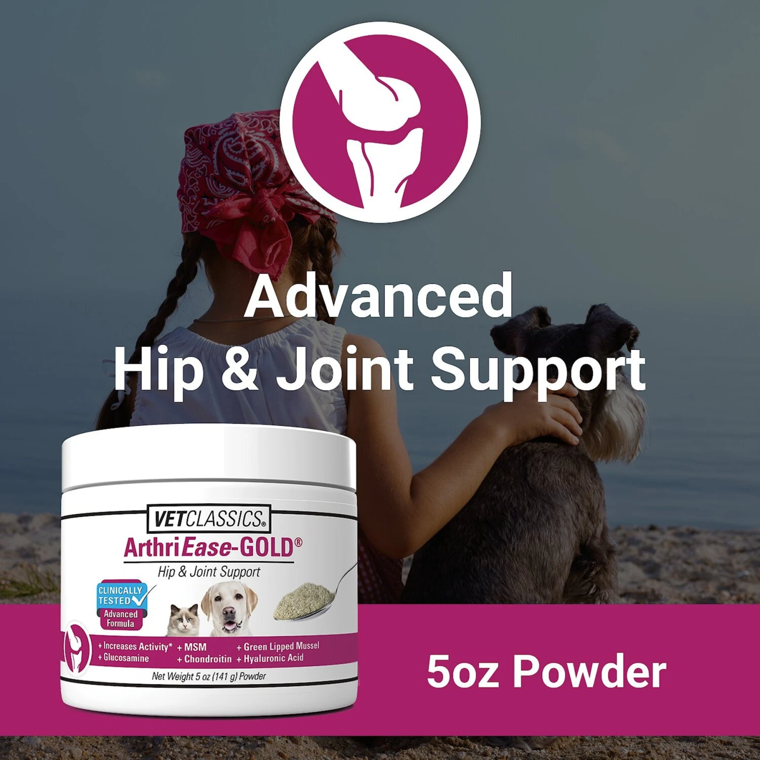 VetClassics ArthriEase-GOLD Hip & Joint Support Powder Dog & Cat Supplement 4 VetClassics ArthriEase-GOLD Hip & Joint Support Powder Dog & Cat Supplement - Image 4