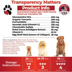 Plano Paws ActivTreats Advanced Hip & Joint Natural Chicken Flavor Soft Chews Dog Supplement, 120 Count 11 Plano Paws ActivTreats Advanced Hip & Joint Natural Chicken Flavor Soft Chews Dog Supplement, 120 Count -Pet Wellness 262900 PT5. AC SS1800 V1607387258