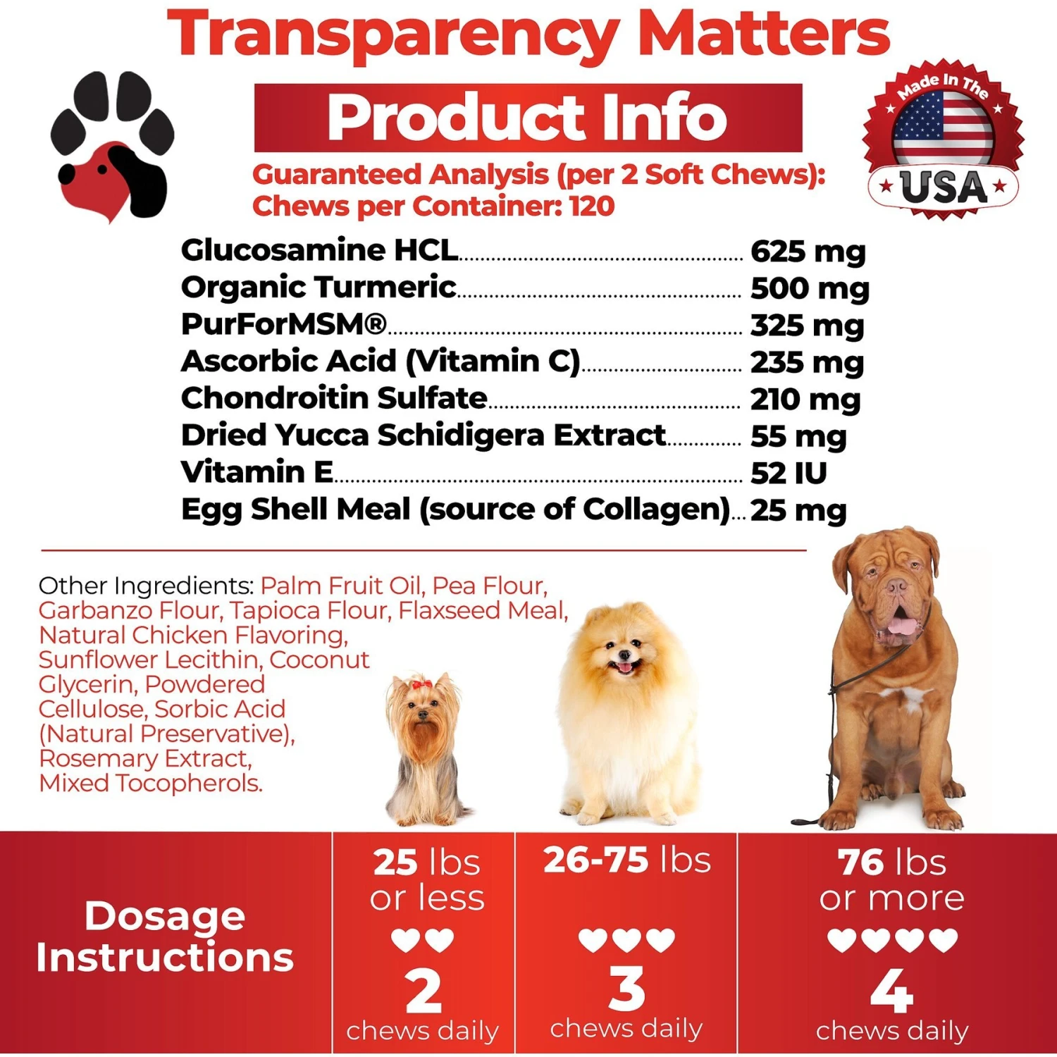 Plano Paws ActivTreats Advanced Hip & Joint Natural Chicken Flavor Soft Chews Dog Supplement, 120 Count 6 Plano Paws ActivTreats Advanced Hip & Joint Natural Chicken Flavor Soft Chews Dog Supplement, 120 Count - Image 6