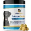 Plano Paws Salmon Treats Advanced Skin & Coat Natural Salmon Flavor Soft Chews Dog Supplement, 120 Count