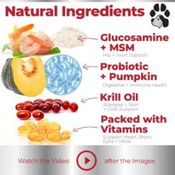 Plano Paws Vita Treats 15 In 1 Multivitamins Natural Chicken Flavor Soft Chews Dog Supplement, 120 Count -Pet Wellness 262910 PT4. AC SS1800 V1607395055