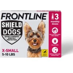 Frontline Shield Flea & Tick Treatment For Extra Small Dogs, 5 - 10 Lbs