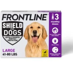Frontline Shield Flea & Tick Treatment For Large Dogs, 41 - 80 Lbs