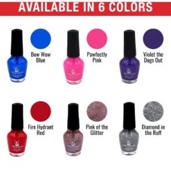 Warren London Variety Pack Dog Nail Polish, 0.50-oz Bottle, 6 Count -Pet Wellness 263438 PT3. AC SS1800 V1671202194