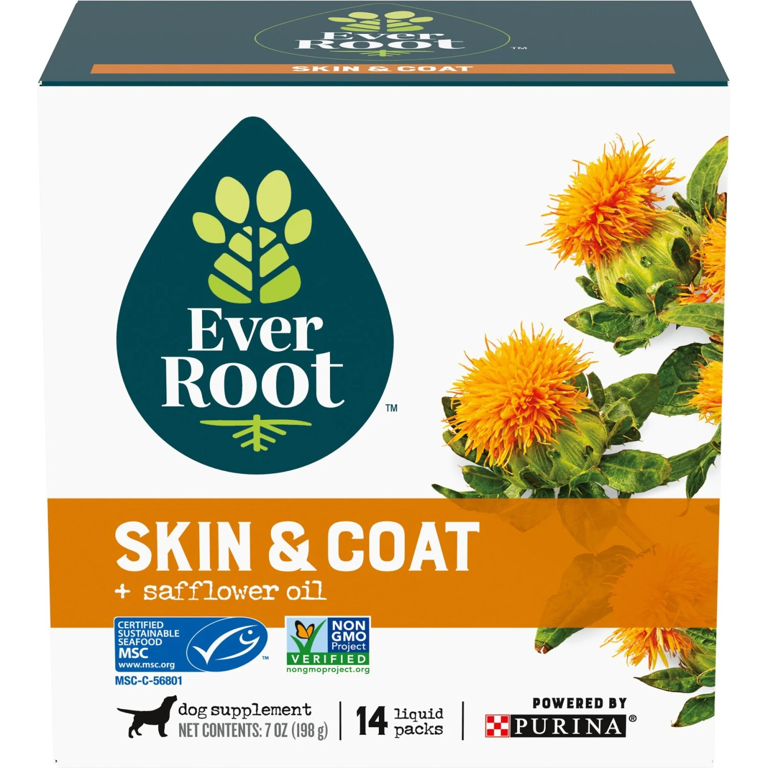 EverRoot By Purina Skin & Coat + Safflower Oil Liquid Dog Supplement 1 EverRoot By Purina Skin & Coat + Safflower Oil Liquid Dog Supplement